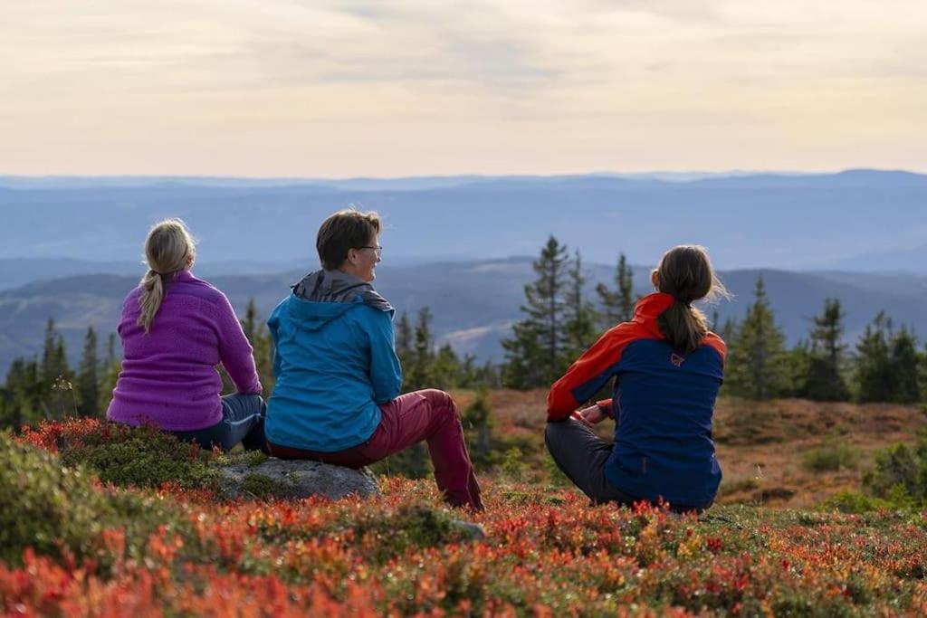 Apartmán Beautiful Penthouse With Panoramic View At Sjusjoen Exteriér fotografie