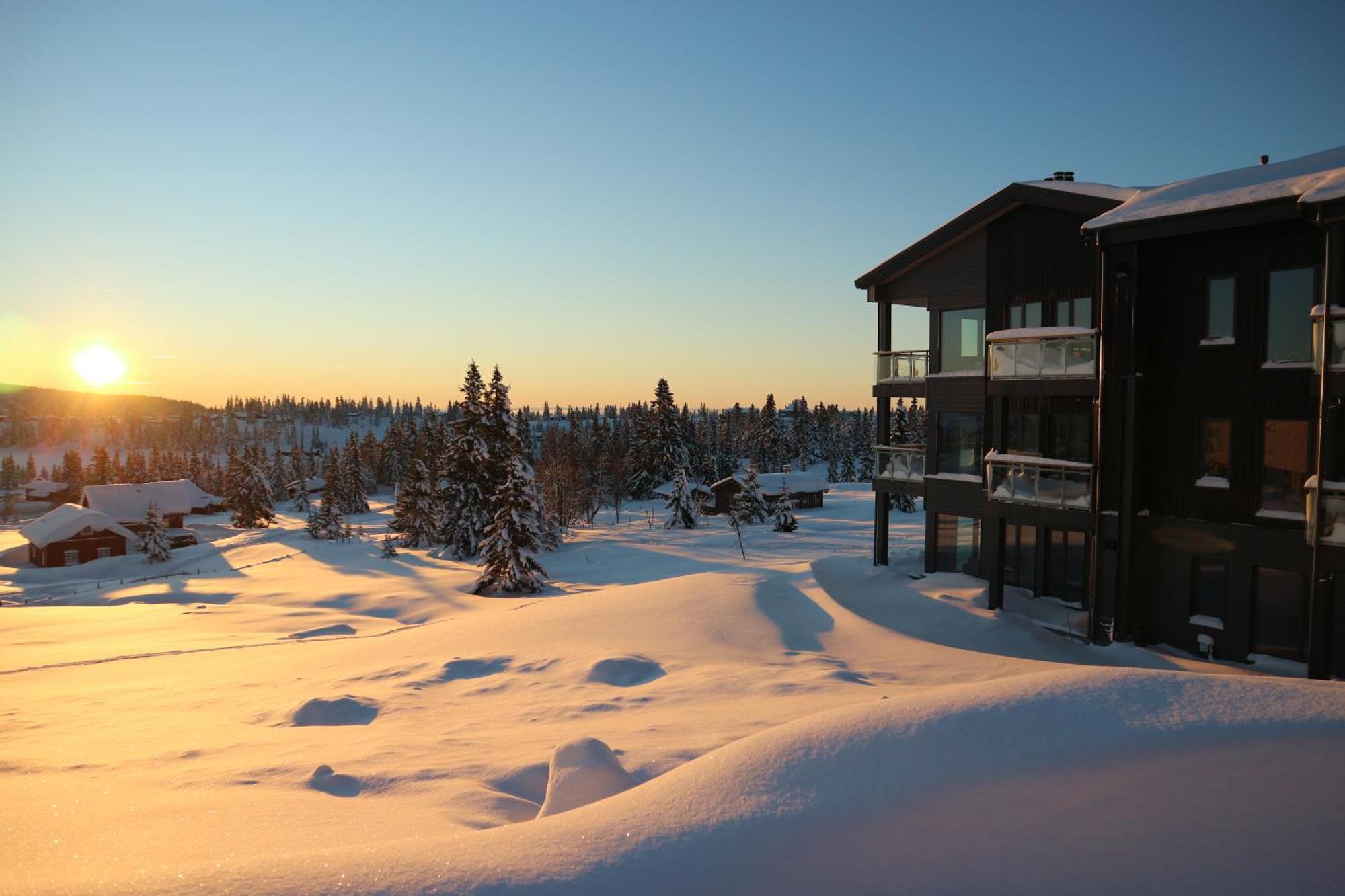 Apartmán Beautiful Penthouse With Panoramic View At Sjusjoen Exteriér fotografie