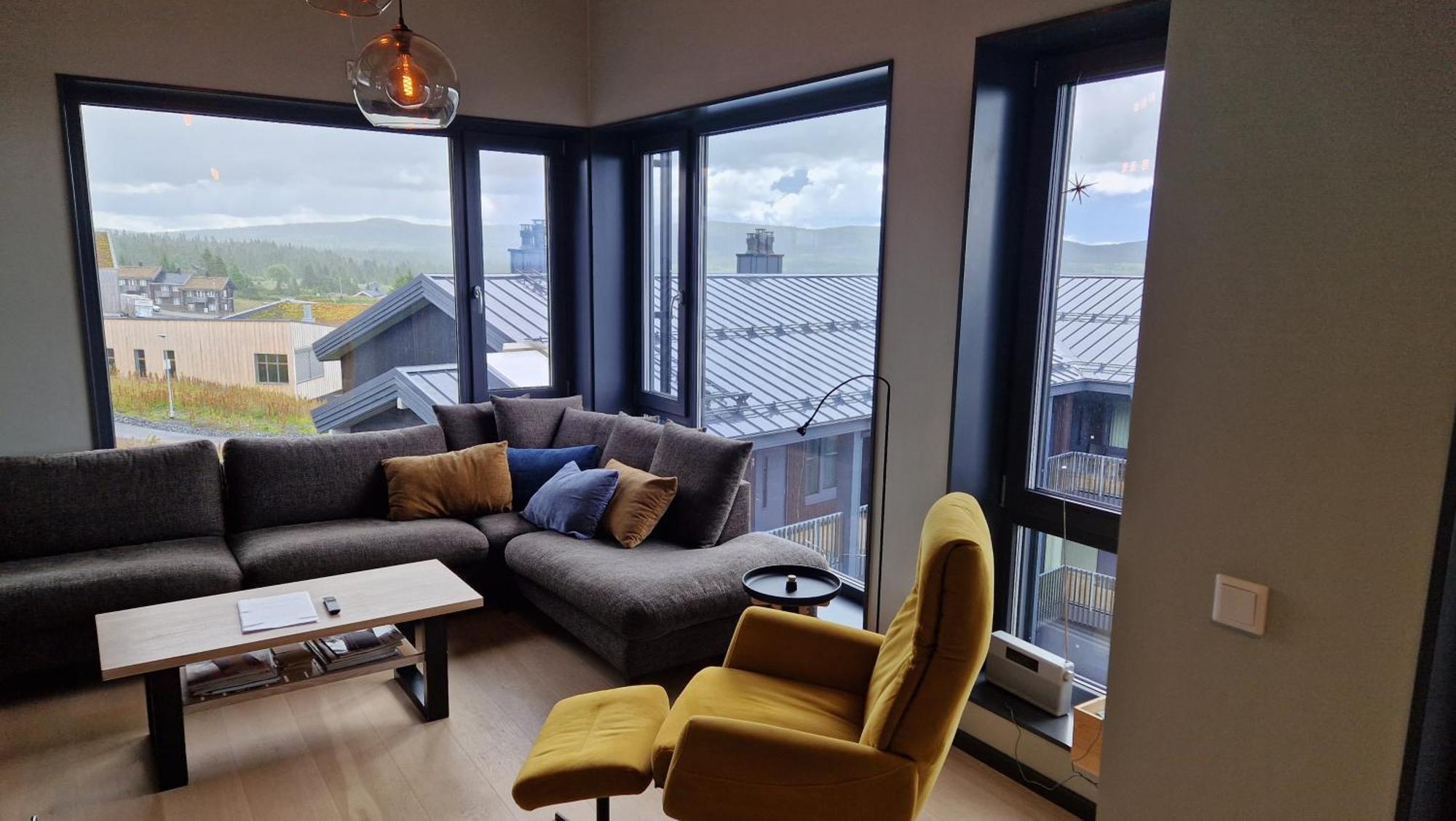 Apartmán Beautiful Penthouse With Panoramic View At Sjusjoen Exteriér fotografie